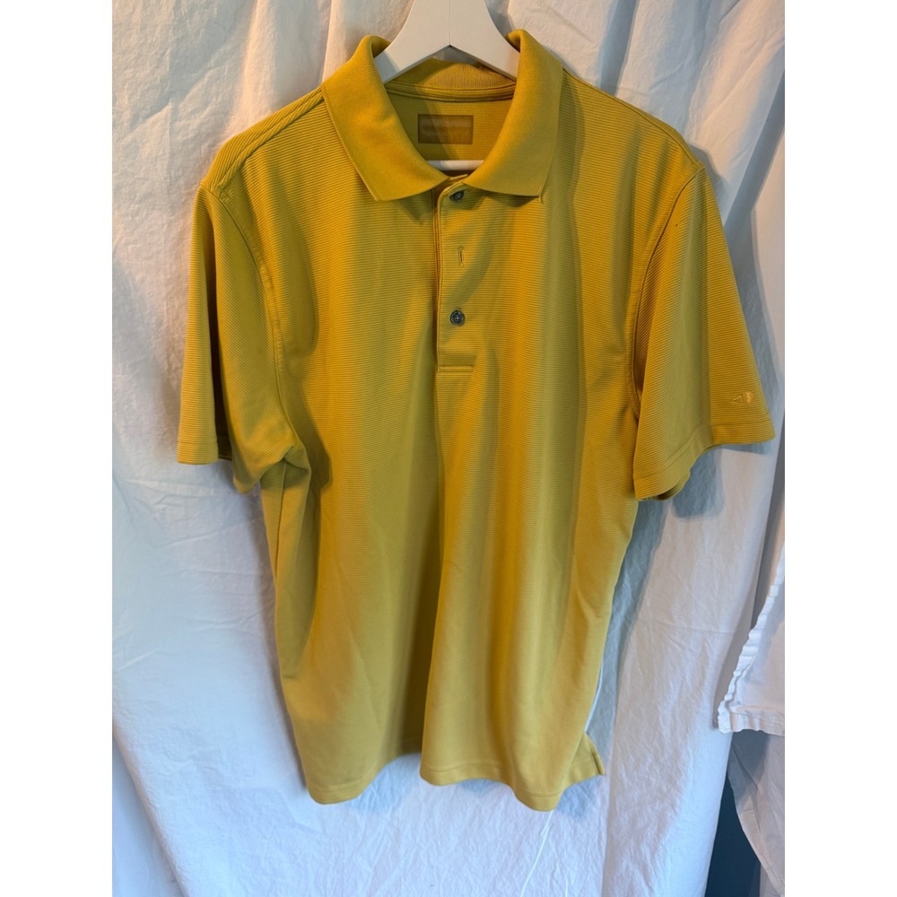 Mens Performance Shirt Bundle‎ Port & Company White Tee & Yellow Textured Polo L